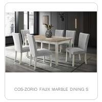 COS-ZORIO FAUX MARBLE DINING S